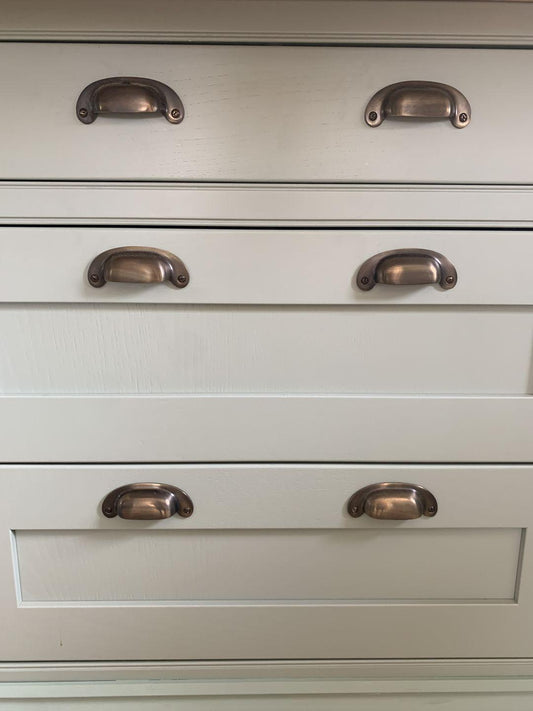 Victorian Bin Pulls - Antique Brass