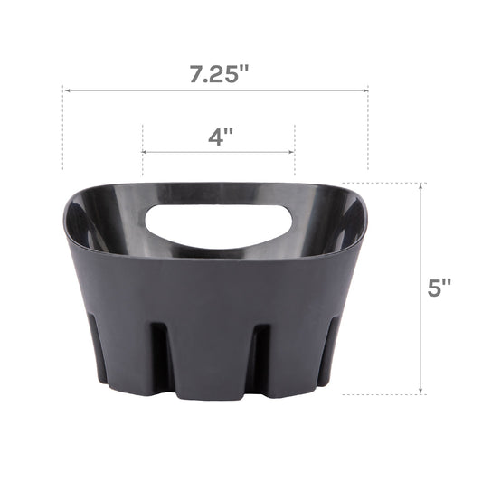 Antimicrobial Universal Drip Tray for Toilet Plunger (Black)