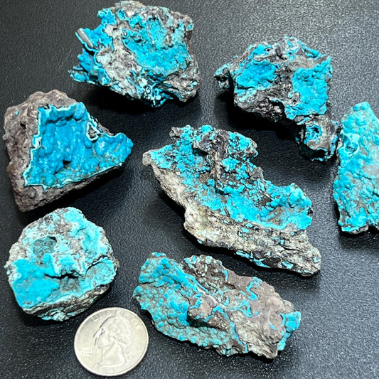 Chrysocolla Crystal Clusters Rough Raw Specimens From Peru Wholesale