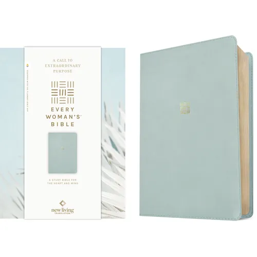 NLT Every Woman's Bible, Filament Enabled (Leatherlike, Sky Blue, Red Letter)