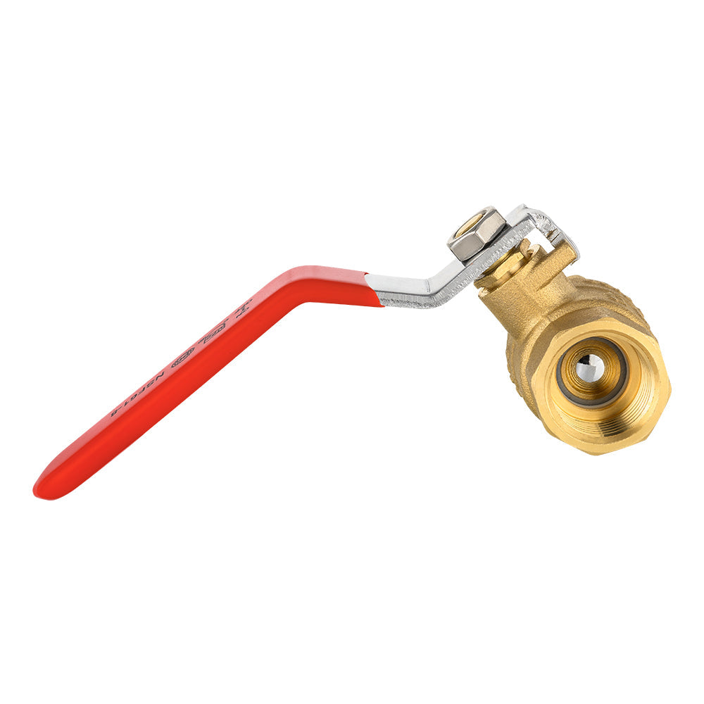 1" FNPT Ball Valve, Yellow (Lead Free)