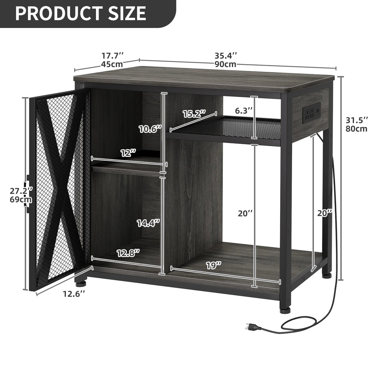 40-50 gallons Fish Tank Stand with Power Outlets