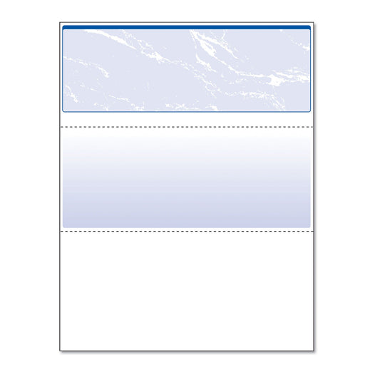 DocuGard Security Business Checks, 11 Features, 8.5 x 11, Blue Marble Top, 500/Ream