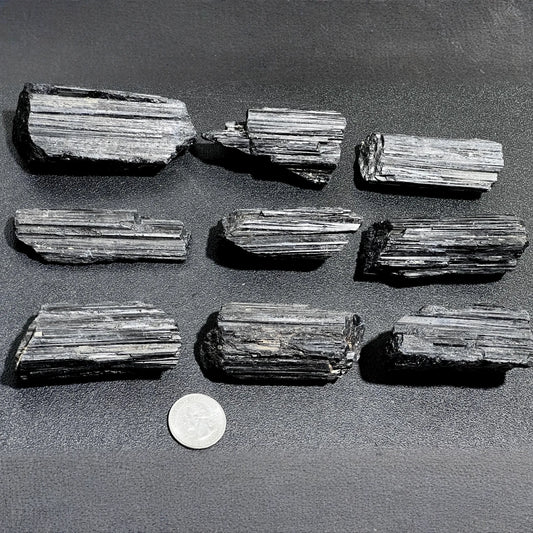 Large Black Tourmaline Crystals (1-3 Inches)(By The Piece Or Pound) Rough Raw Gemstone Home Decor