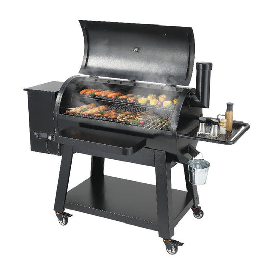 62" Heavy Duty Portable Wood Pellet BBQ Grill With Cart (SAK91308)