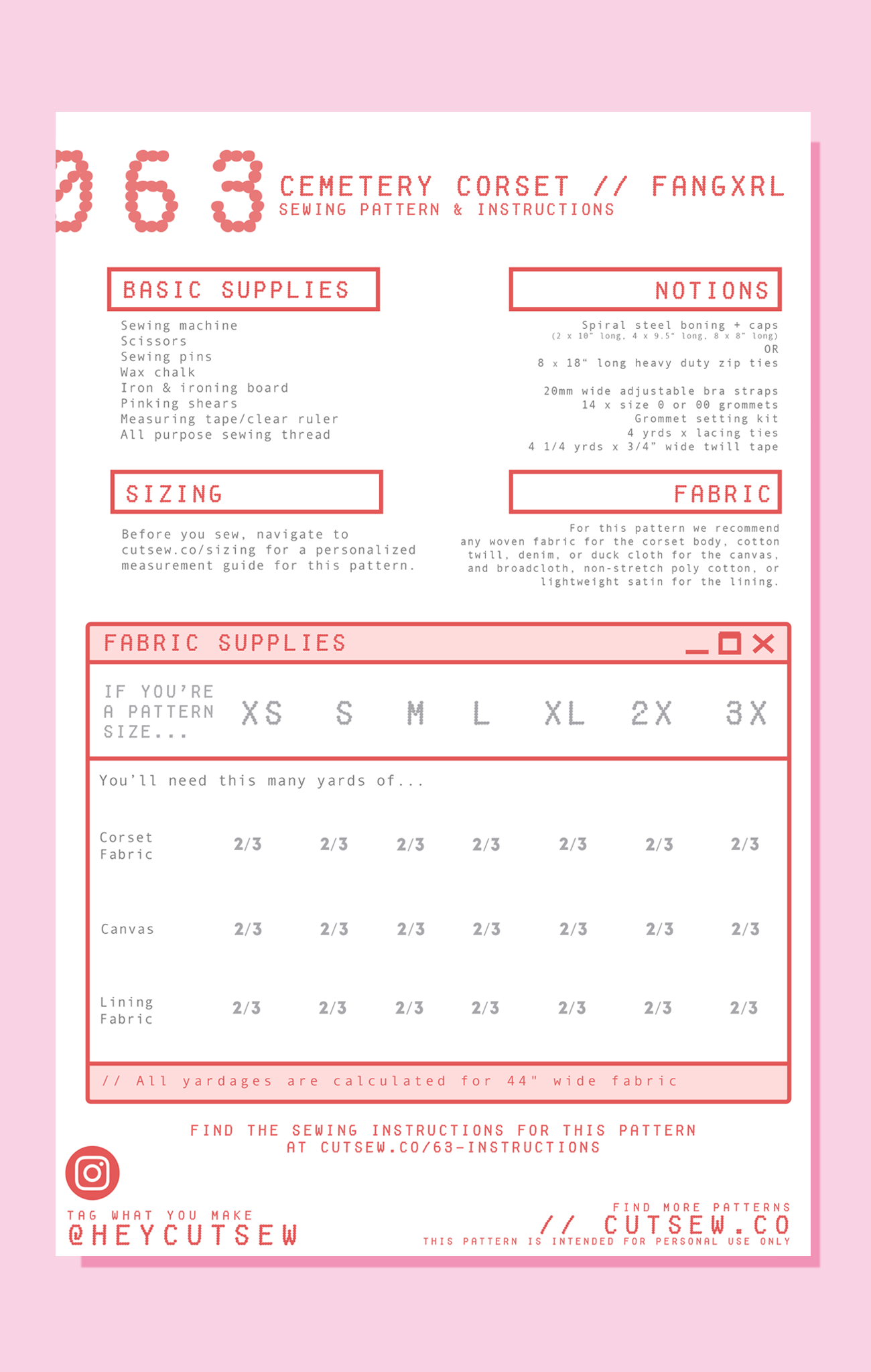 063 // CEMETERY CORSET