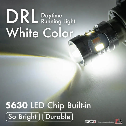 LED Switchback DRL-Turn Signal Bulb White / Yellow 3157 1157 BAY15D with 5630 12 SMD Chip (1 Pair)