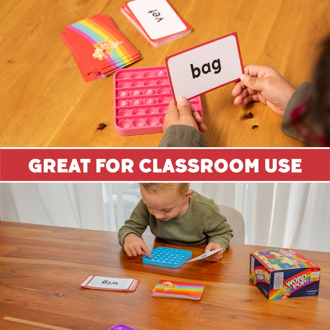 .6 Extra CVC Fidget Mats (Word Pop)