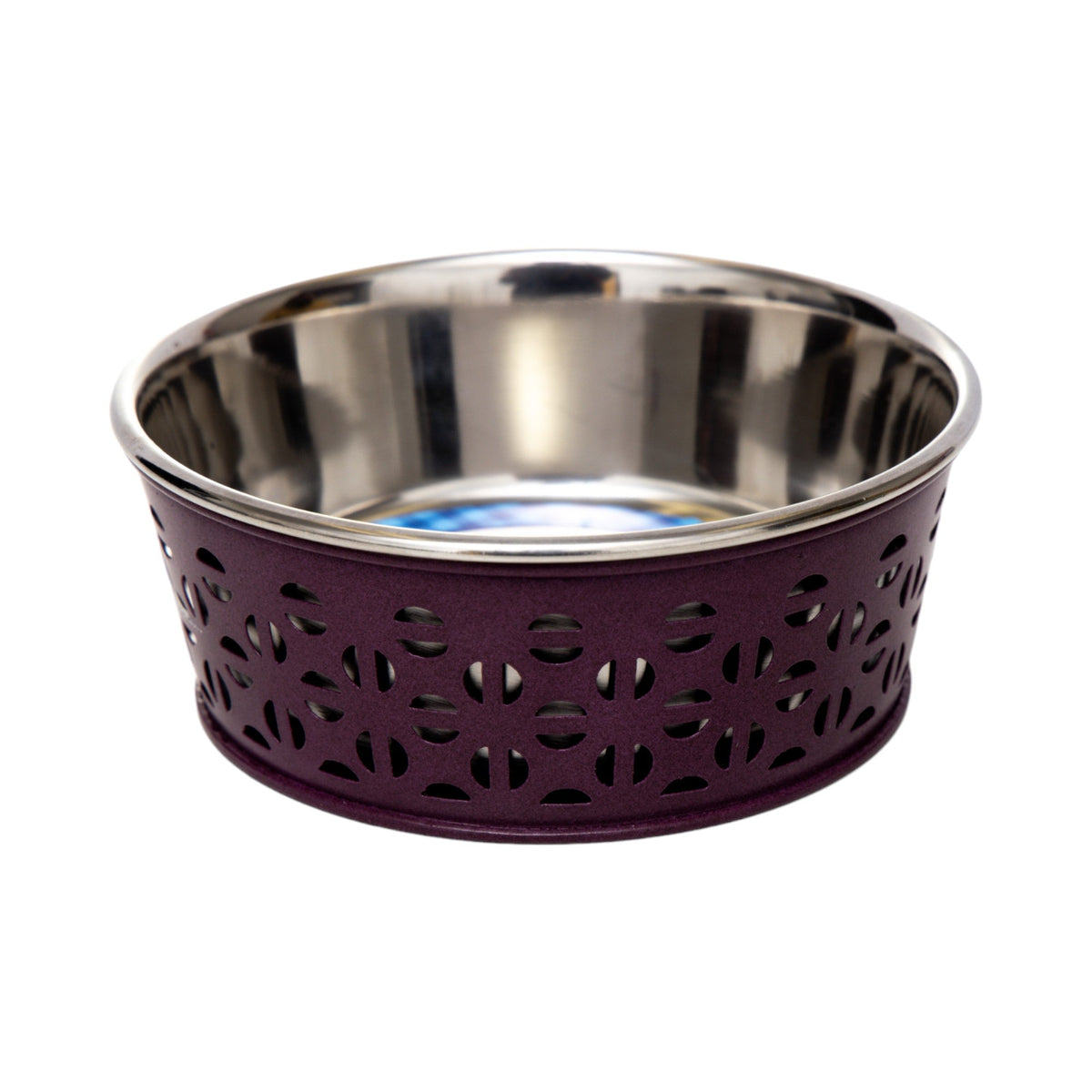 Country Living Set of 2 Stainless Steel Dog Bowls – Farmhouse Style, Ideal for Small to Medium Dogs