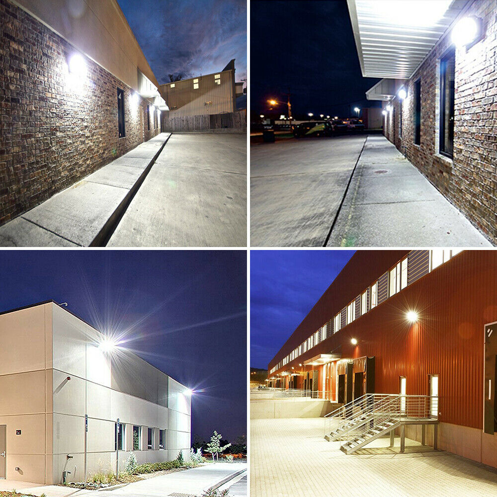 100W 480v LED Wall Light Fixture 5000K 13000LM 480V 200W-400W HID HPS Equiv, Waterproof Outdoor Commercial Wall Mount Security Lighting UL DLC Listed