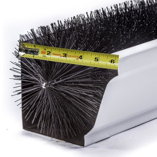6 Inch Gutter Guards – Oversize Brush Gutter Guard (5.25" Dia) – Gutter Protection for Heavy Leaf Debris