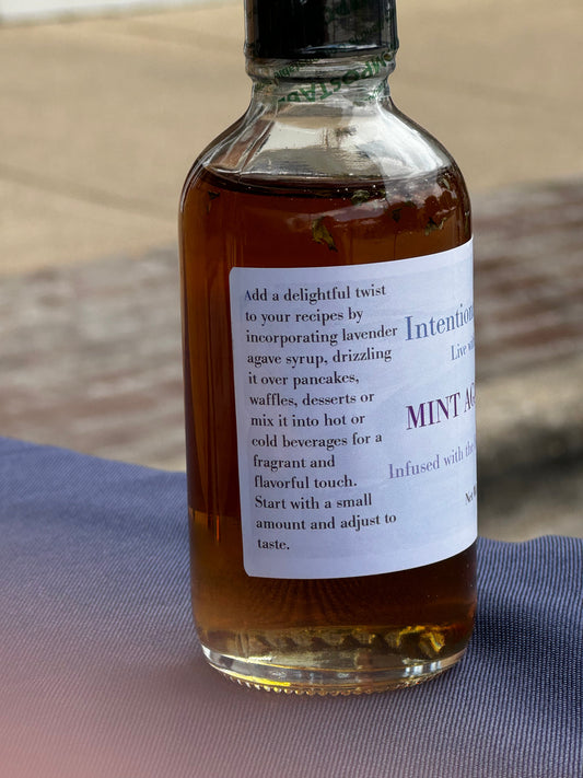 Mint Infused Agave Syrup