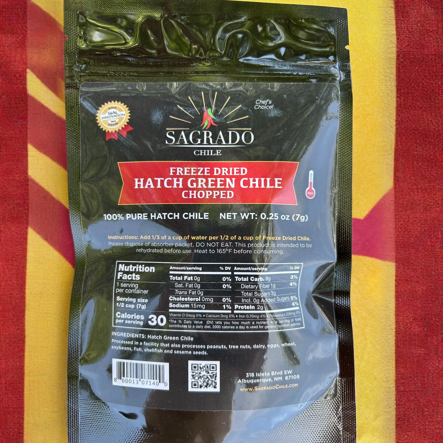 Freeze Dried Diced Hatch Chile