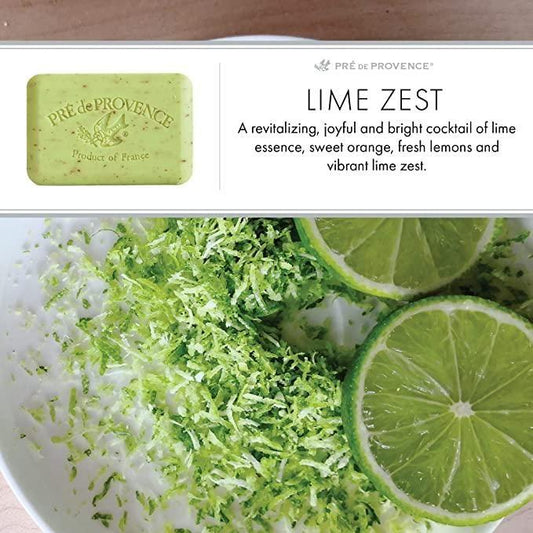 Pre De Provence Lime Zest Shea Butter Enriched Vegetable Soap 250g
