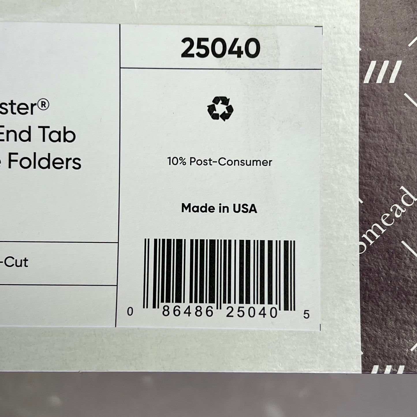 SMEAD (50 PACK) End-Tab Folders W/ Fasteners Straight Cut 2-Ply Blue 25040