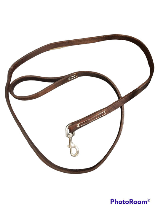 LEATHER LEASH FOR DOGS -DARK OIL