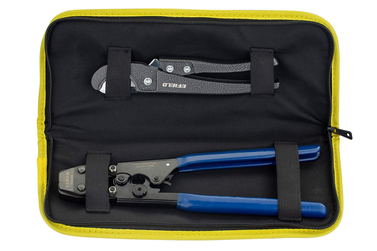 1/2" 2 x100ft, 200ft PEX-B Tubing (Blue & Red), 1/2" Barb Crimp Brass Fittings (30 PCS), Crimper Tool, Cinch Clamps (100PCS), Pipe Cutter