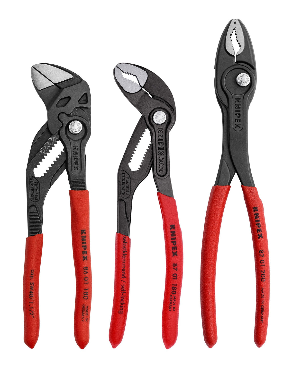 Knipex Top Selling Pliers Set 3 Pieces 9K 00 80 156 US