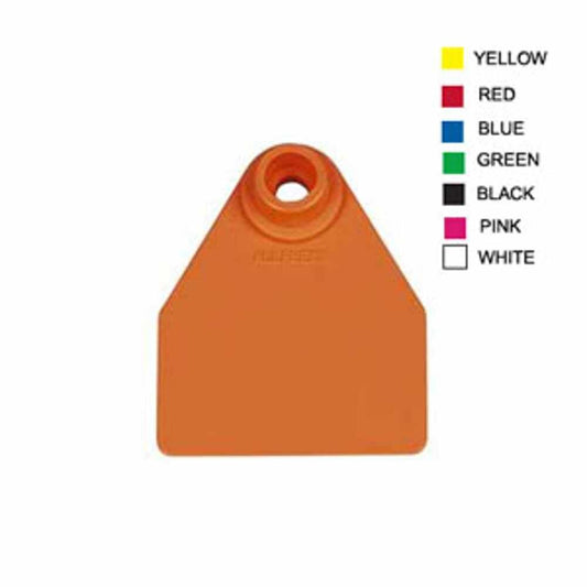 51-75 ORANGE ALLFLEX MED. FEM/SM MALE 25/BG