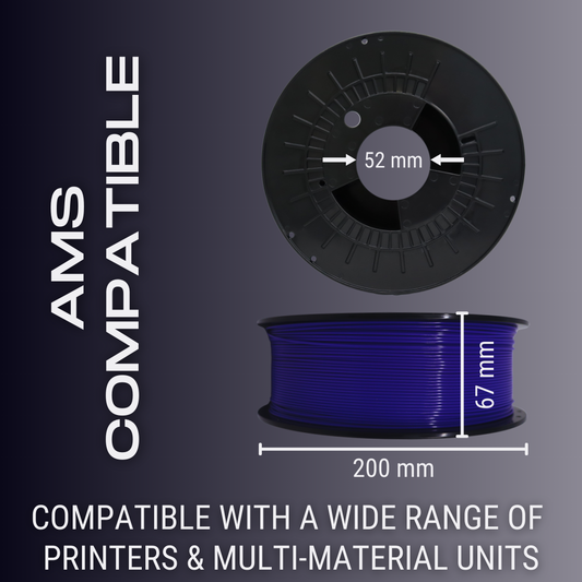 American Blue AF 1.75mm PLA+ Filament Made in the USA!