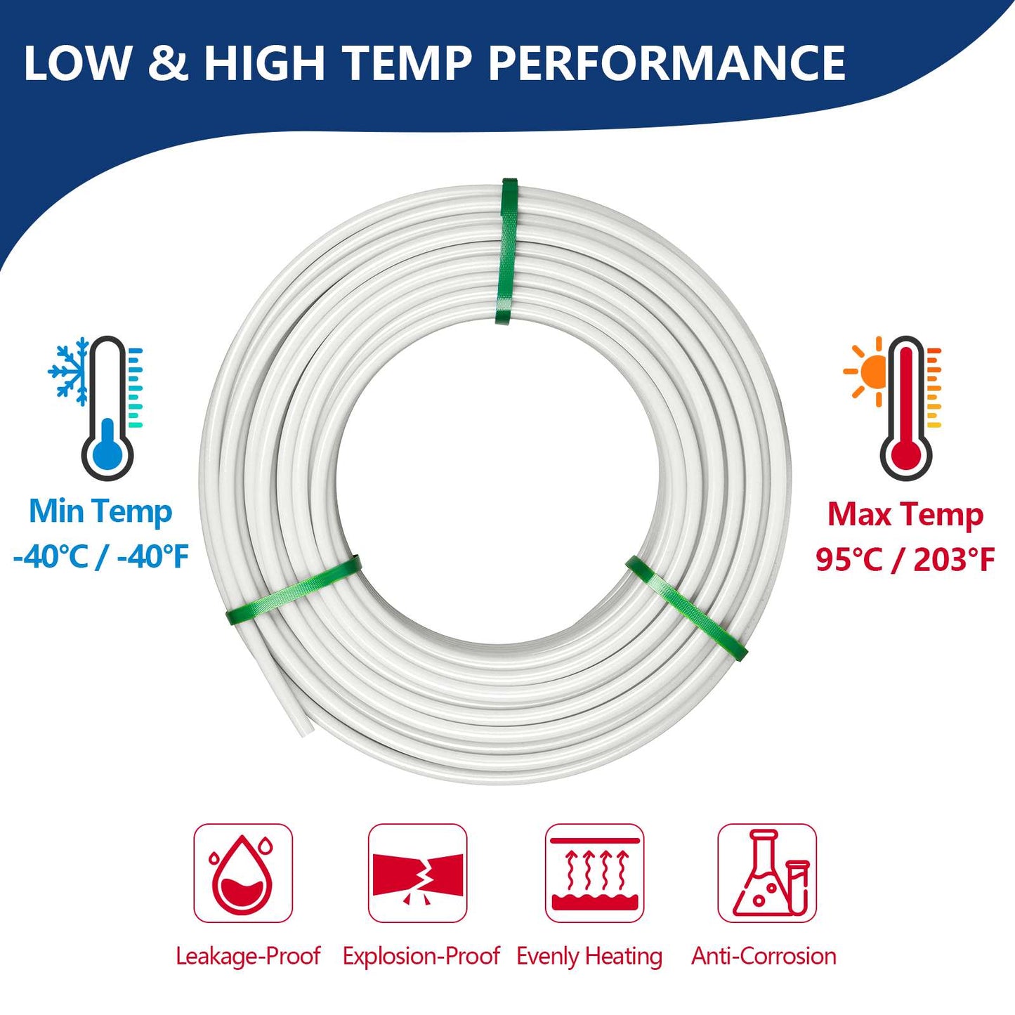 1" 100ft PEX-B Pipe (White& Cutter)