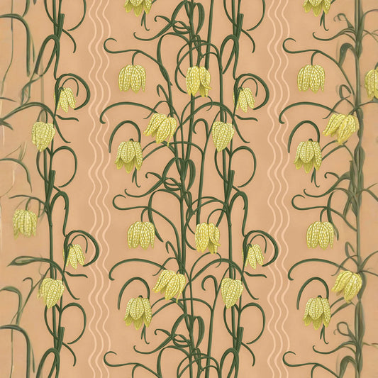 Campanas Wallpaper, clay and yellow