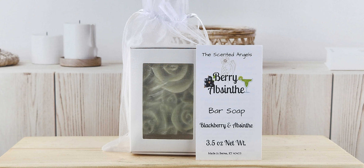Berry Absinthe Rose Floral Bar Soap - READ DESCRIPTION