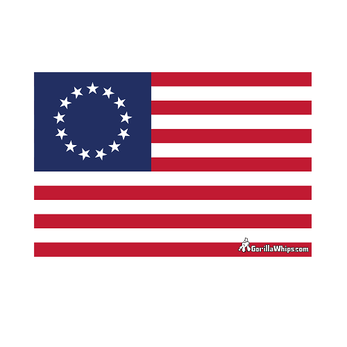 Betsy Ross 3x5 Grommet Whip Flag