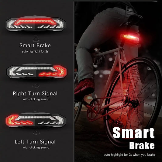 Smart Bike Tail Light | Turn Signals | Alarm Kit w/Remote Control