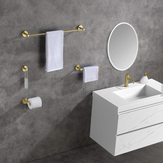 Halo 4-Piece Bathroom Hardware Set 1
