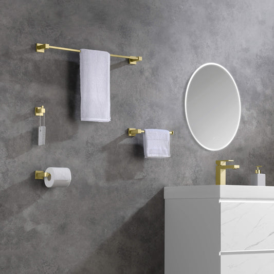 Quadra 4 Piece Bathroom Hardware Set