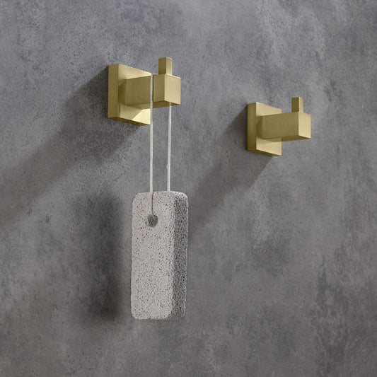 Quadra Bathroom Towel & Robe Hook 3 Count