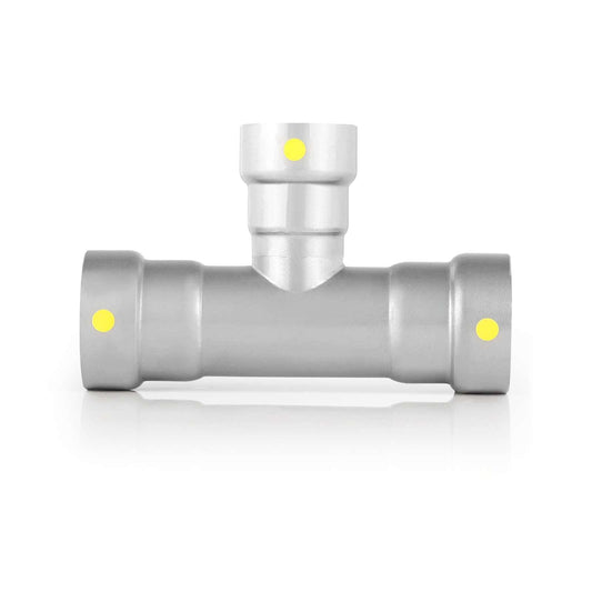 1" x 1" x 3/4" Carbon Press Tee