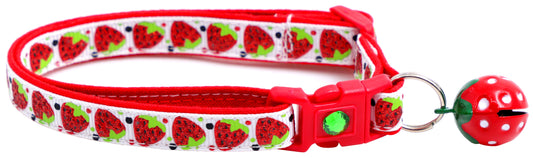 Strawberries Breakaway Cat Collar