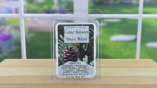Cedar Balsam Soy Wax Melts (Clamshells & Squeezable Wax)