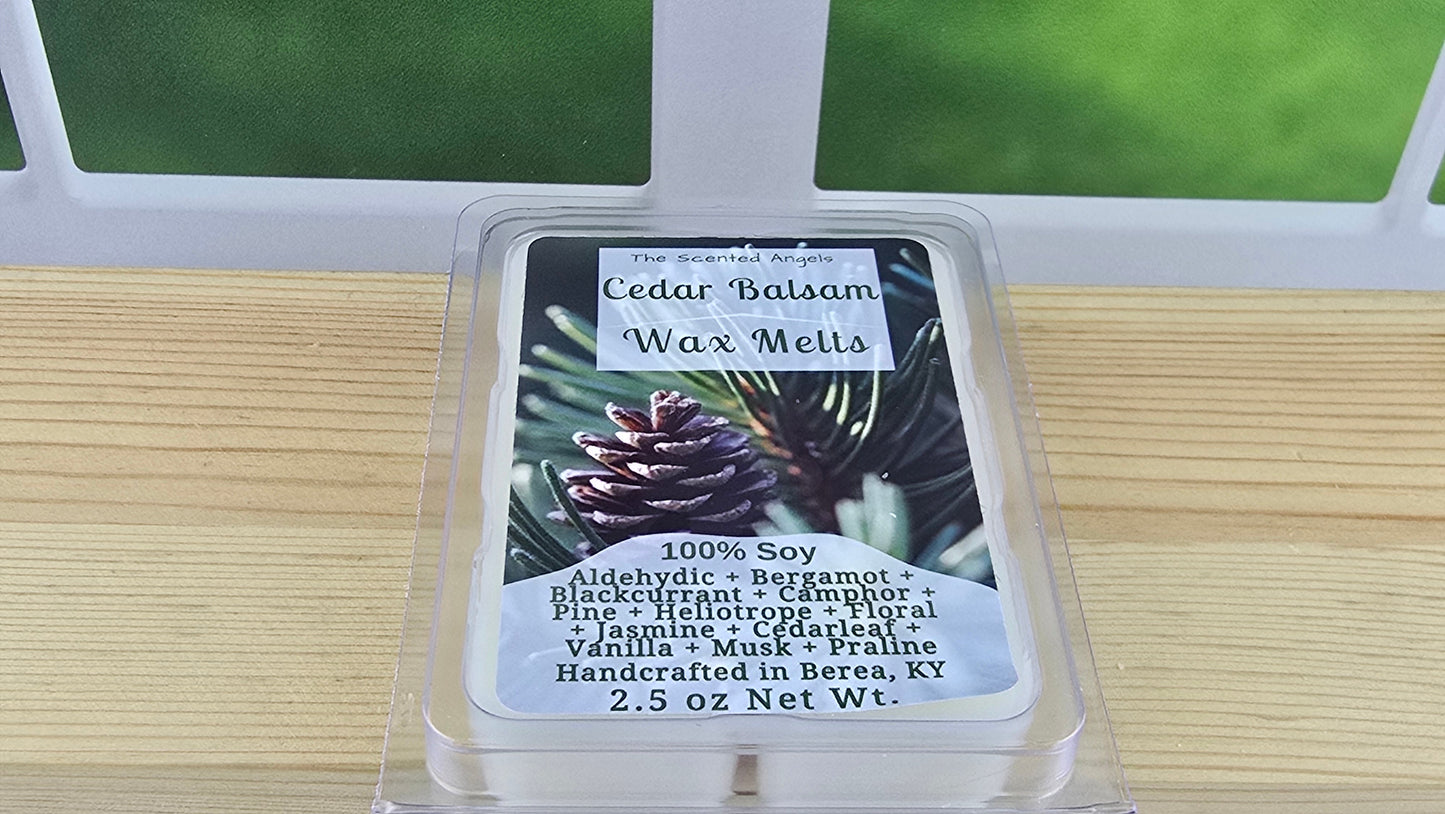 Cedar Balsam Soy Wax Melts (Clamshells & Squeezable Wax)
