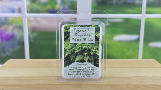 Cypress & Bayberry Soy Wax Melts (Clamshells & Squeezable Wax)