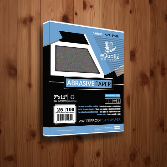 100 Grit Sandpaper Sheets – 25 Pack 9x11 in Wet or Dry Use