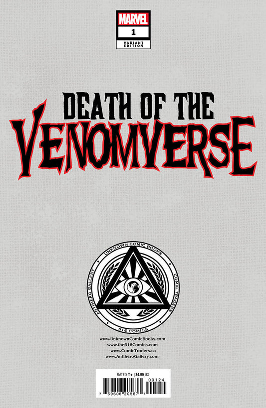 Death Of The Venomverse #1 Unknown Comics Davide Paratore Exclusive Var (08/02/2023)