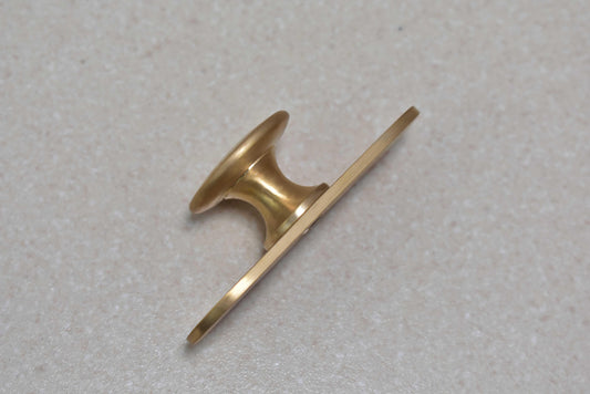 Brass Brushed Drawer Knob with Round Backplate