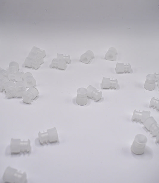 16mm Test Tube Plug Clear Caps Universal Fit