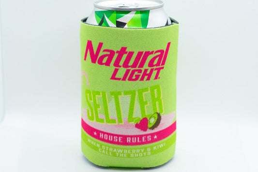 Natural Light Seltzer Cooler Fits 12 oz Aluminum Can Coozie House Rules