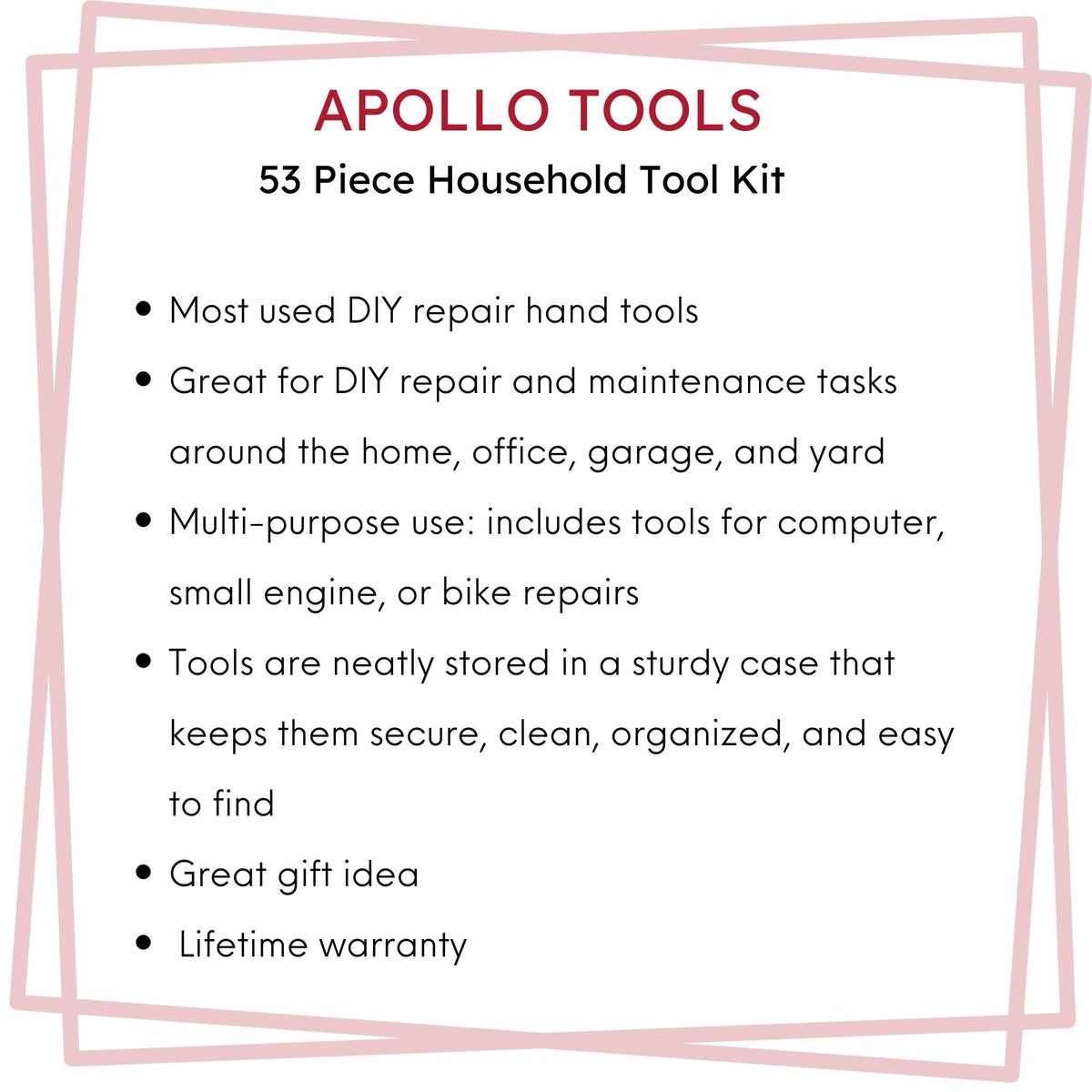53 Piece Household Tool Kit - DT9408