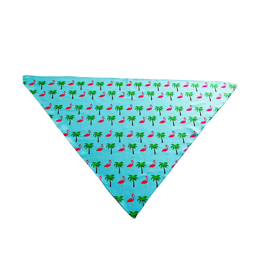 Flamingo Miami Vice Tie On Dog Bandana