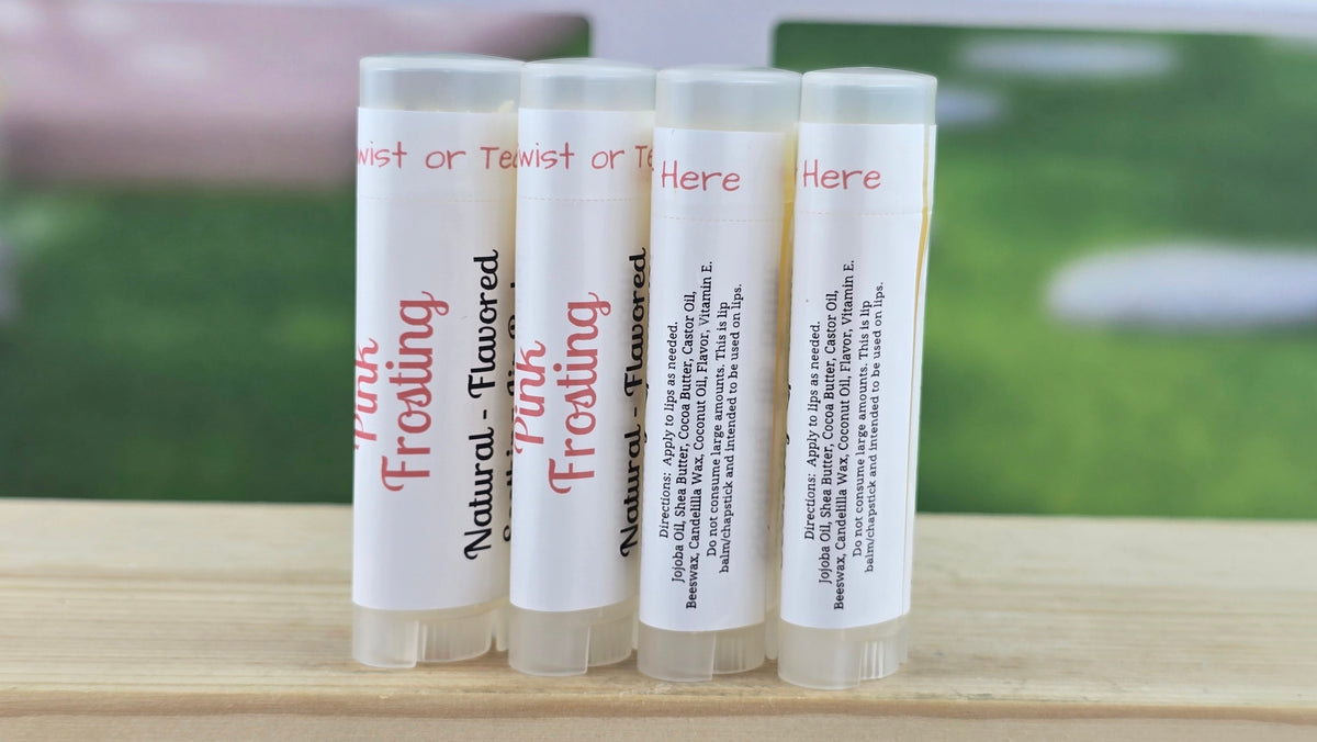 Handmade Moisturizing Lip Balm - Lots of Flavors