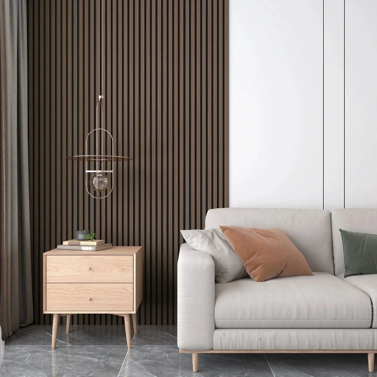 Hausvita Acoustic Solid Wood Slat Wall Panels ( 2 Panels Per Box ) -Wholesale