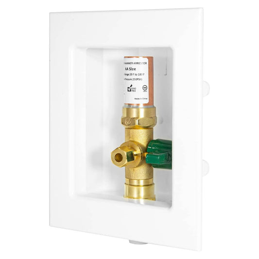 1/2" CPVC PPE Intet, Ice Maker Outlet Box, with Copper Arrestor
