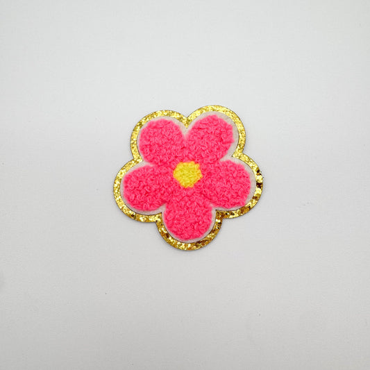 Flower Chenille Adhesive Patch