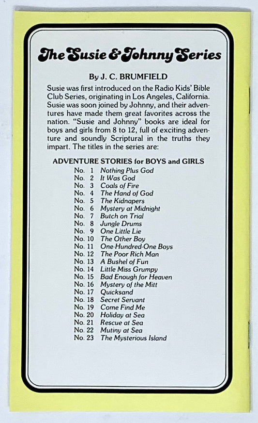 50460 THE SUSIE & JOHNNY BOOK SERIES COMPLETE SET