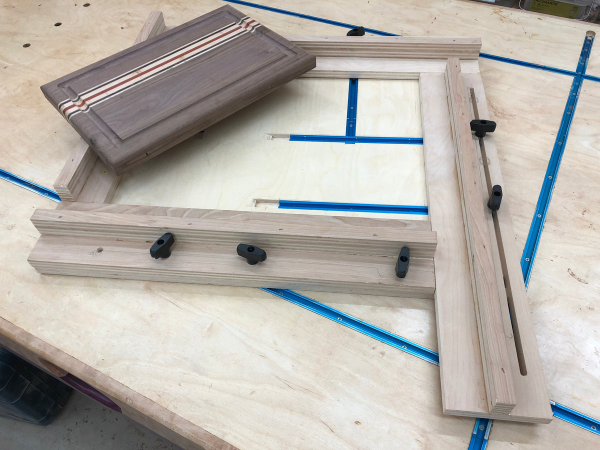 3D Plans for Cutting Board Juice Groove Jig